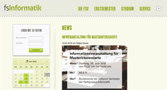 Desktop Screenshot of fachschaftinformatik.de